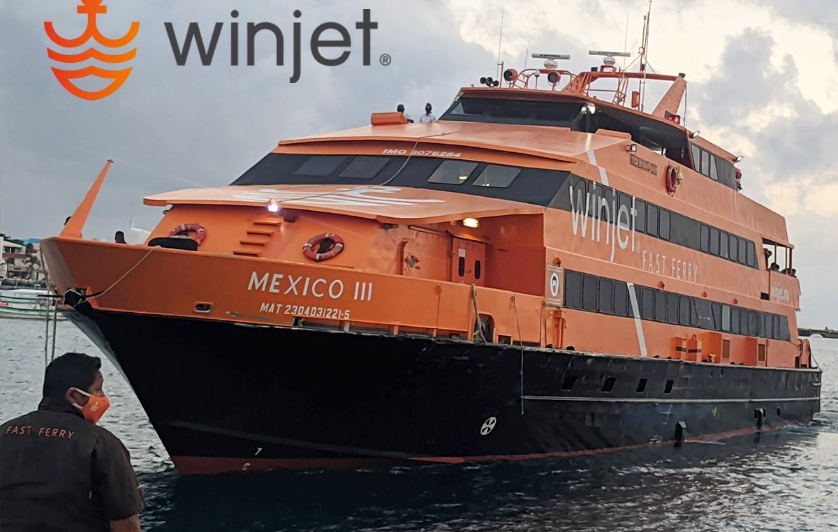 Winjet cancela salidas de ferry por fuerte oleaje en la ruta Playa del  Carmen-Cozumel - La Pancarta de Quintana Roo