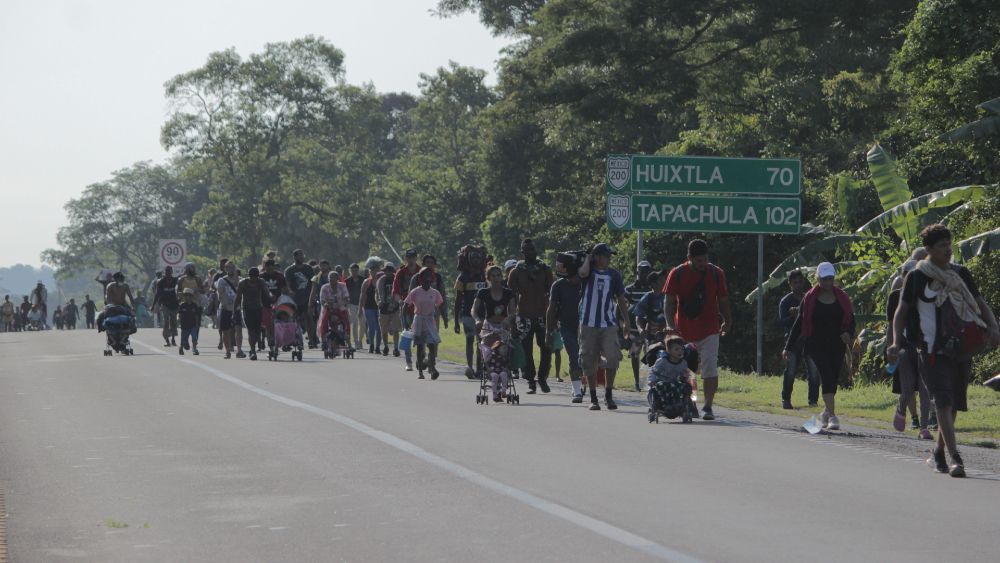 caravana migrante Chiapas Guardia Nacional