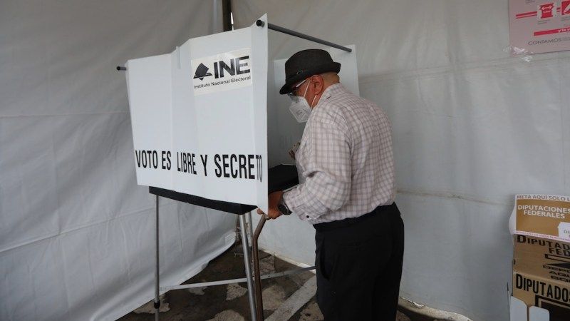Casilla de votación. Foto de EFE