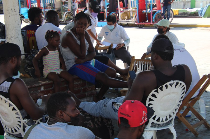 Caravana migrante. Foto de EFE