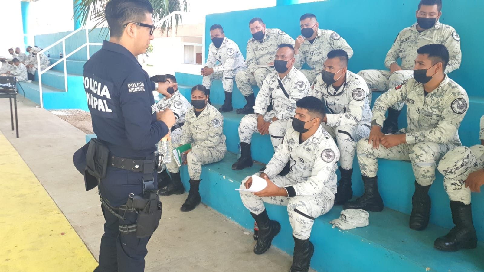 Policía Municipal De Tulum Capacita Y Hace Equipo Con La Guardia Nacional La Pancarta De 7483