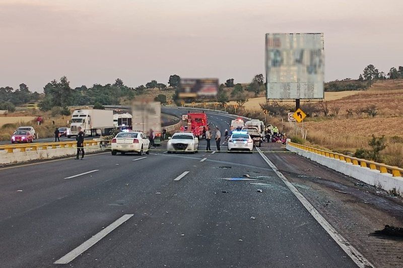 carambola autopista México Puebla peregrinos