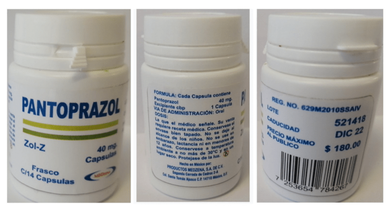 Alertan por medicamento contra reflujo por estar elaborado por empresa fantasma. Foto de Cofepris