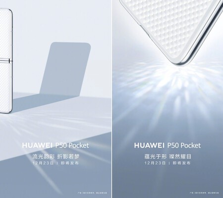 Huawei P50 Pocket Teaser Adelanto Diseno