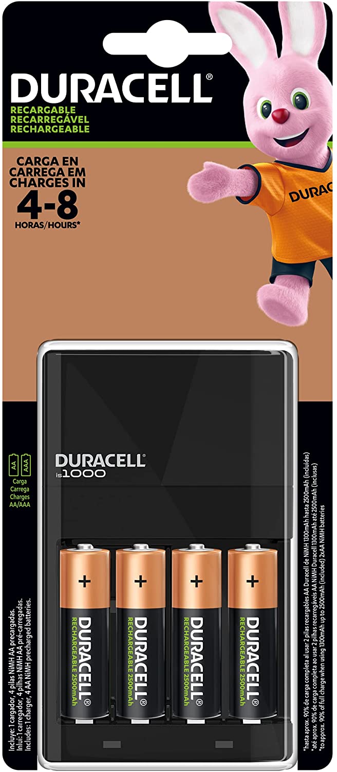 Cargador Duracell is10000 para baterías AA y AAA