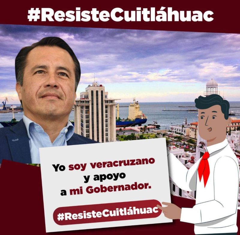 Denuncian campaña de apoyo a Cuitláhuac García por parte de funcionarios. Foto de La Clave Online