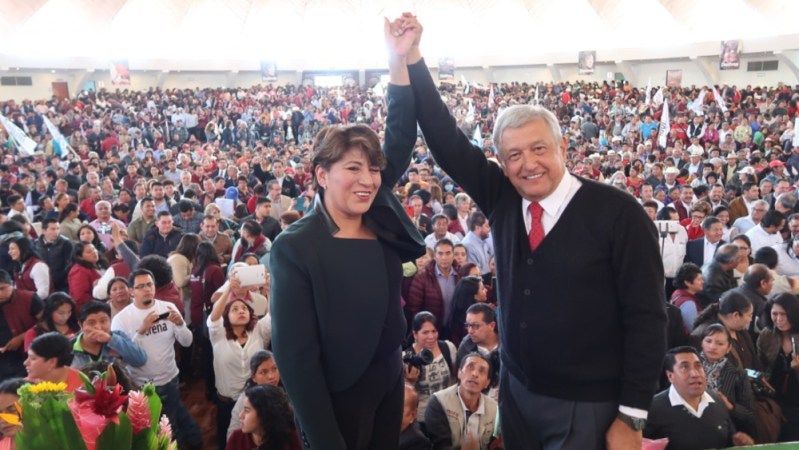 Delfina Gómez AMLO López Obrador 2017