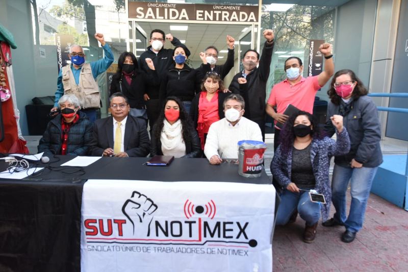 Sutnotimex Notimex huelga covid-19