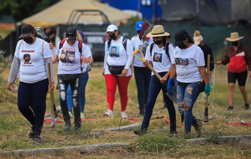 Búsqueda de personas desaparecidas en Tlajomulco. Foto de EFE