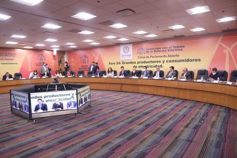 Foro 24 Parlamento Abierto Reforma Eléctrica diputados