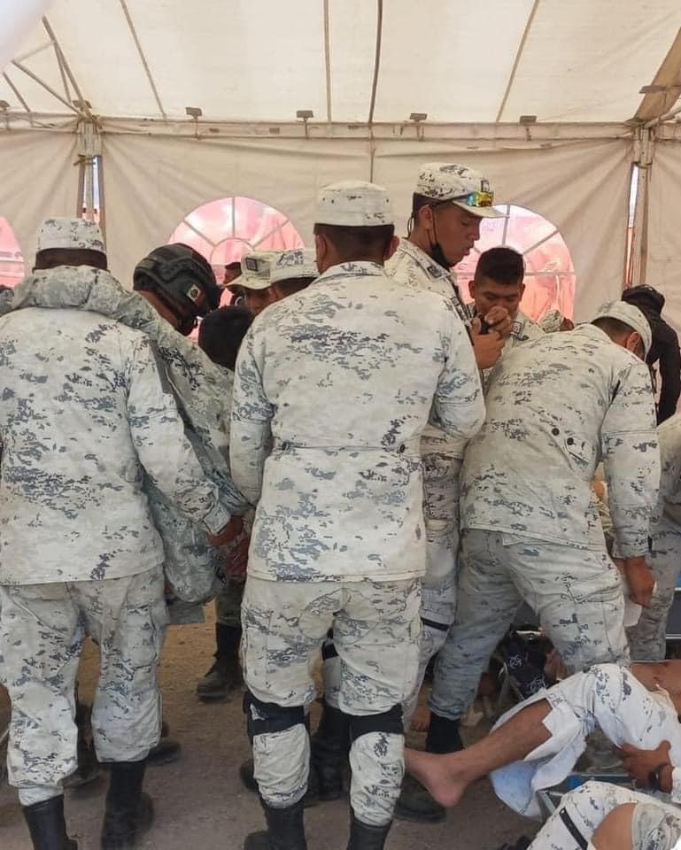 agentes de la guardia nacional heridos