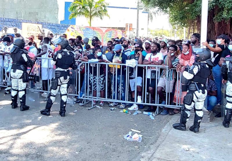 Migrantes en Tapachula. Foto Especial