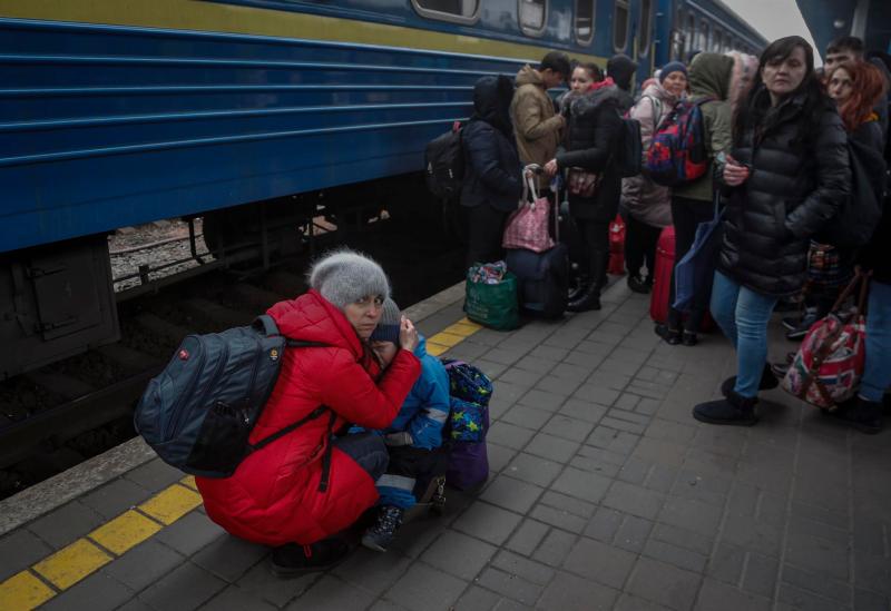 Kiev éxodo guerra Ucrania 4