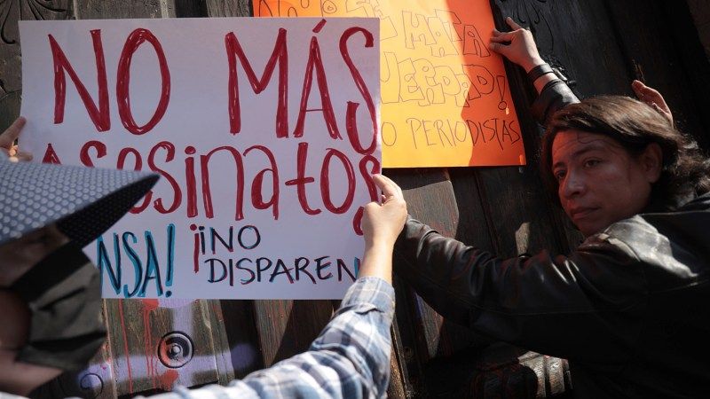 Protesta México periodistas Morelia Monitor Michoacán