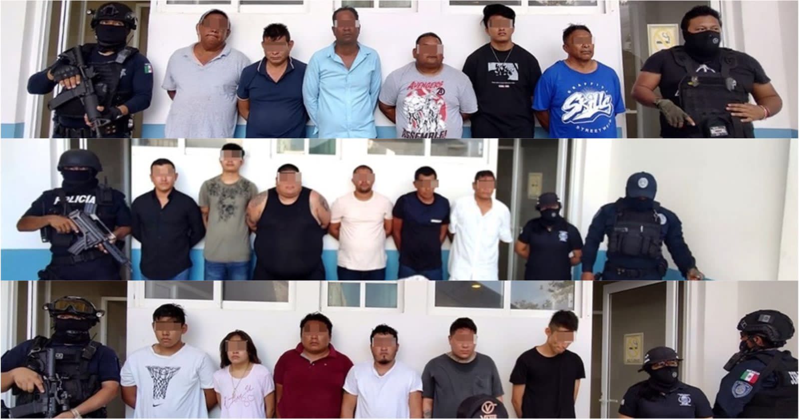 Detienen a 18 narcomenudistas y extorsionadores en la zona turística de  Playa del Carmen - La Pancarta de Quintana Roo