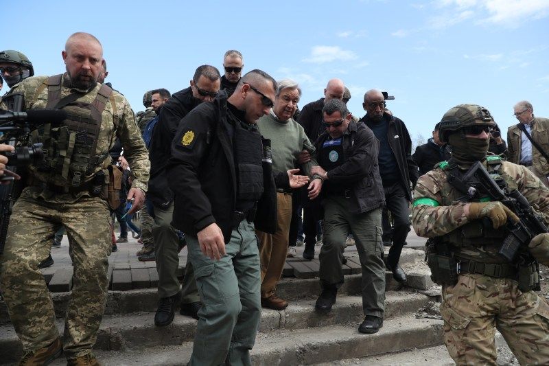 Guterres se compromete a desalojar a los civiles de Mariúpol