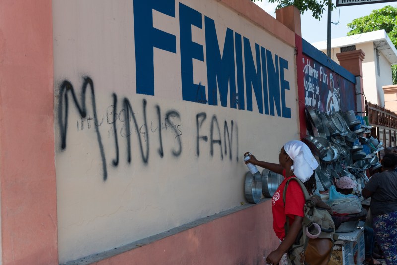 Las mujeres haitianas salen a las calles para exigir sus derechos