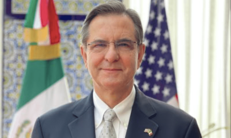 El embajador Moctezuma. Foto de Twitter Esteban Moctezuma