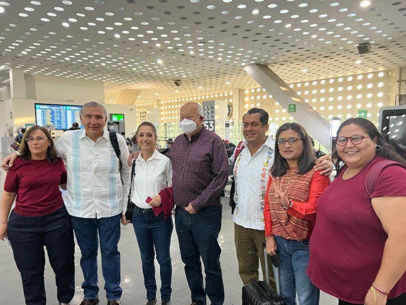 Sheinbuam viaja a Aguascalientes y Durango para apoyar a candidatas a gubernaturas. Foto de Twitter Claudia Sheinbaum