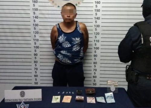 Arrestan a malandro en el Ejido de Playa del Carmen con dosis de droga