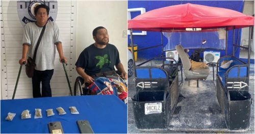 Sorprenden a dos personas con discapacidad vendiendo droga en Cancún