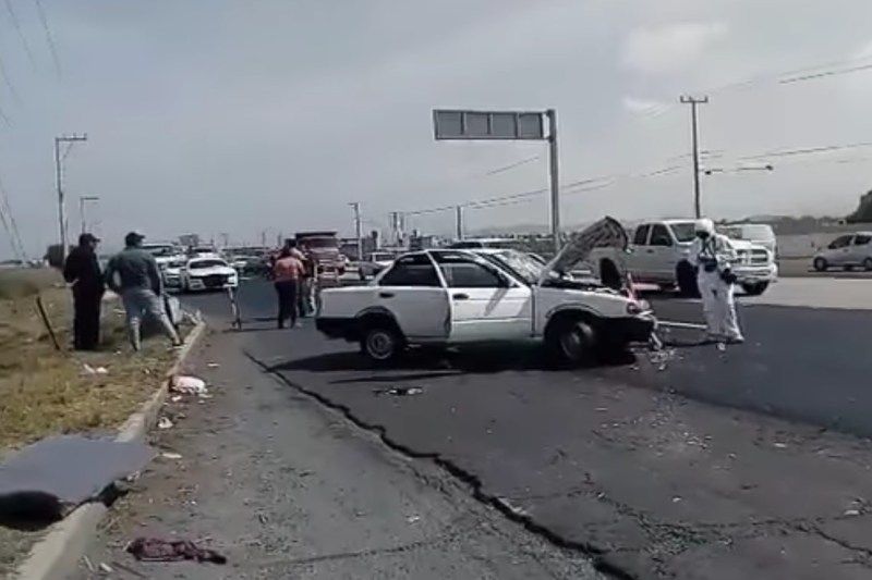 accidente carretera Pachuca Cd Sahagún