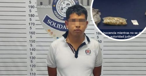 Detenido con marihuana y cocaína en el Pedregal de Playa del Carmen