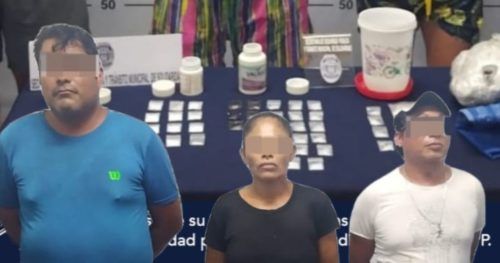 Arrestan a trio de narcomenudistas en la Bellavista de Playa del Carmen