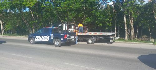 Intensa persecución a motociclista al intentar darse a la fuga