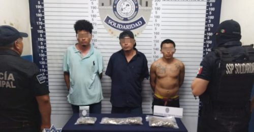Arrestan a tres malandros en la Colosio vendiendo marihuana