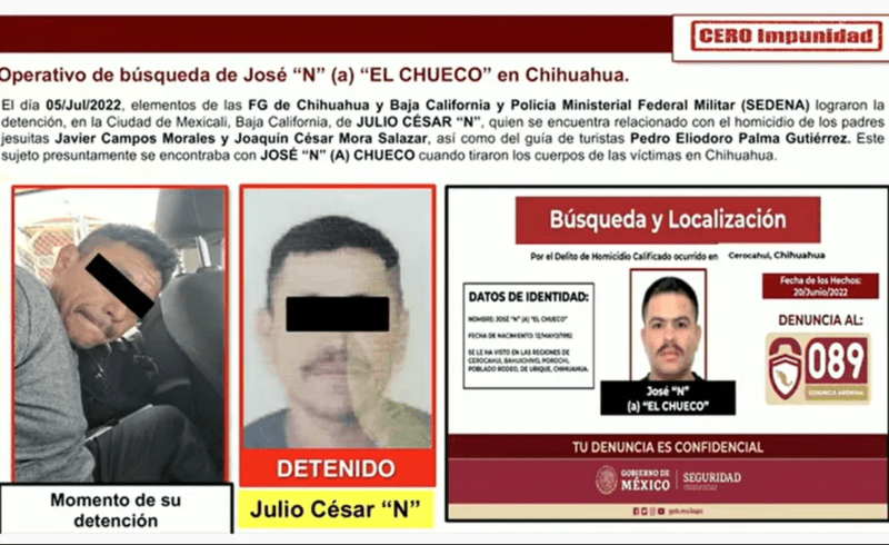 Julio César N cómplice El Chueco