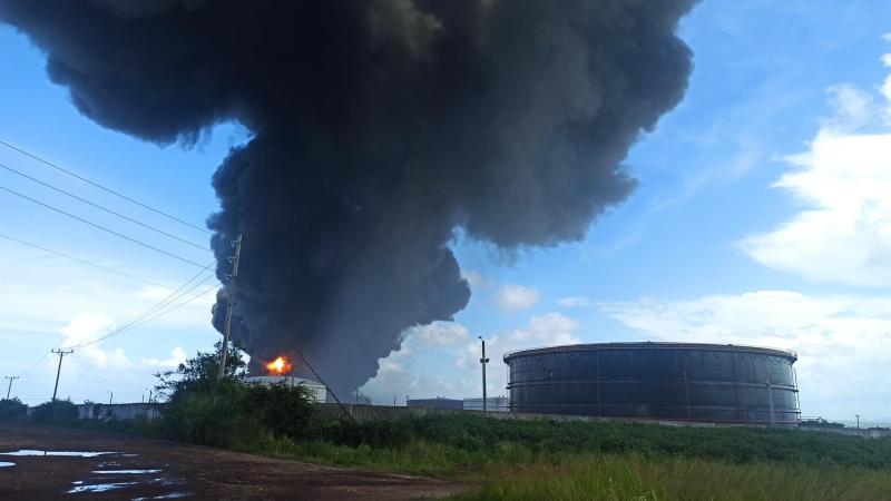 Cuba incendio Matanzas depósito combustible