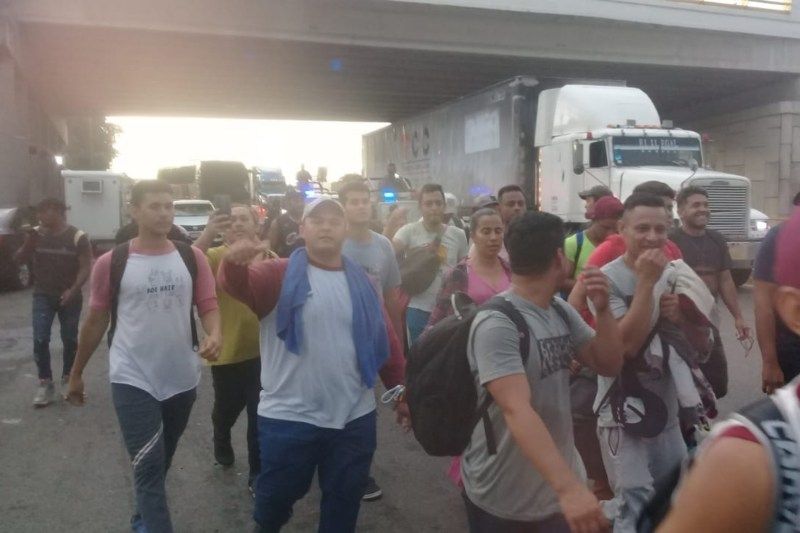 caravana migrante Chiapas migrantes