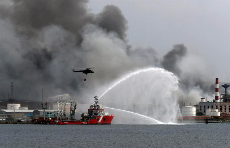 Cuba incendio controlado Matanzas