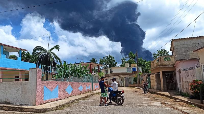 Cuba incendio Matanzas