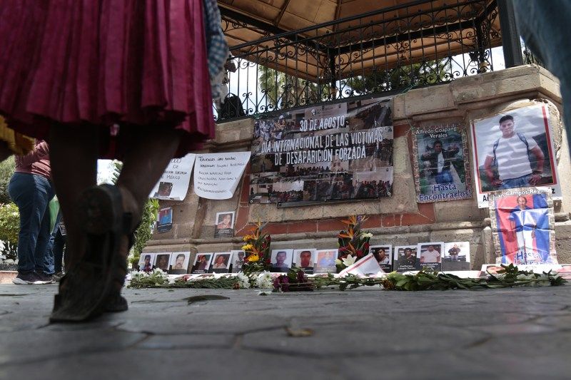 Protestas en todo México en el Día Internacional de las Víctimas de Desapariciones Forzadas. Foto de EFE