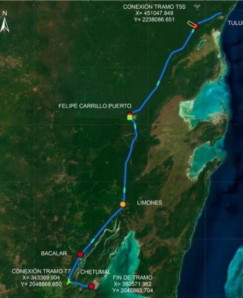 Tren Maya tendrá 3 estaciones: FCP, Bacalar y Chetumal; 2 paraderos: Tulum y Limones