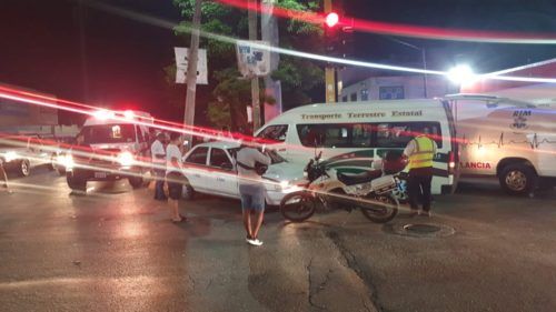 Por lo menos 4 lesionados, saldo de choque entre unidades del transporte público de Cancún
