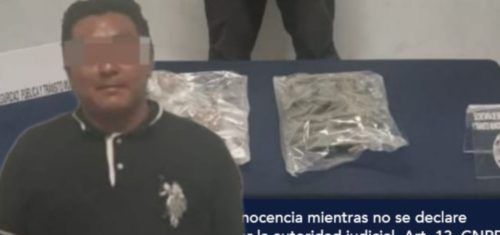 Vendedor de droga arrestado con posesión de 24 bolsas de marihuana