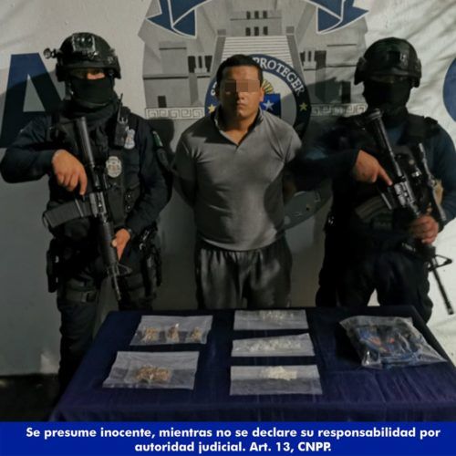 Detienen a narcomenudista en las Palmas de Playa del Carmen  