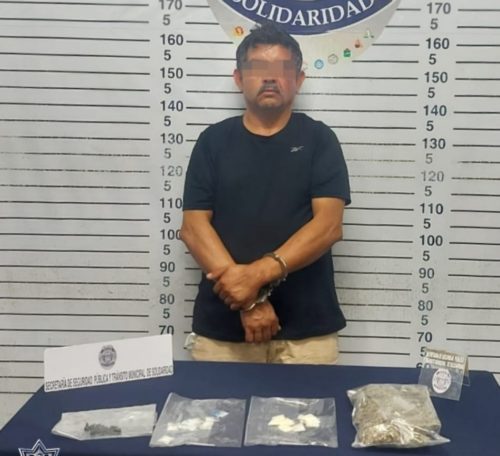 Michoacano detenido con 59 dosis de droga en Villas del Sol