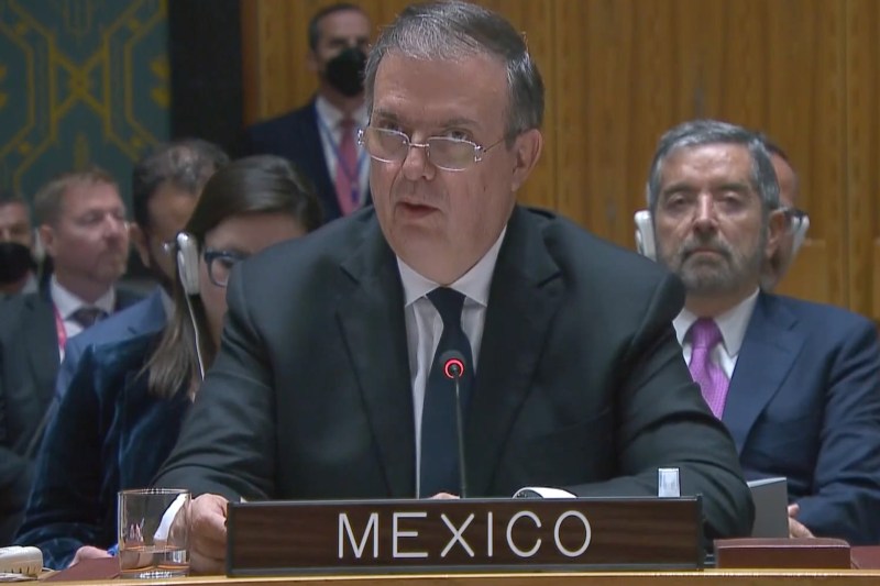 Marcelo Ebrard ONU paz tregua mundial