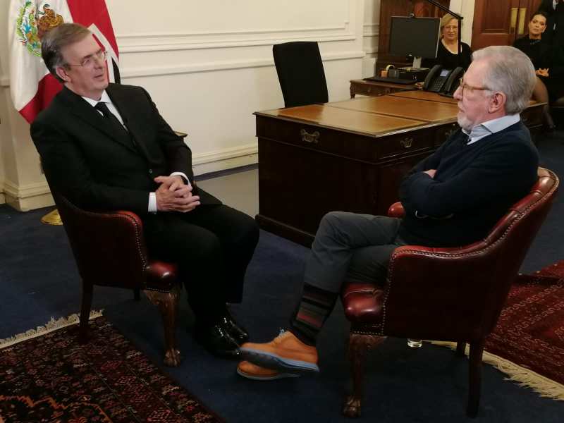 Funeral de la reina Isabel II permitirá avanzar agendas comunes, asegura Ebrard desde Londres. Foto de López-Dóriga Digital