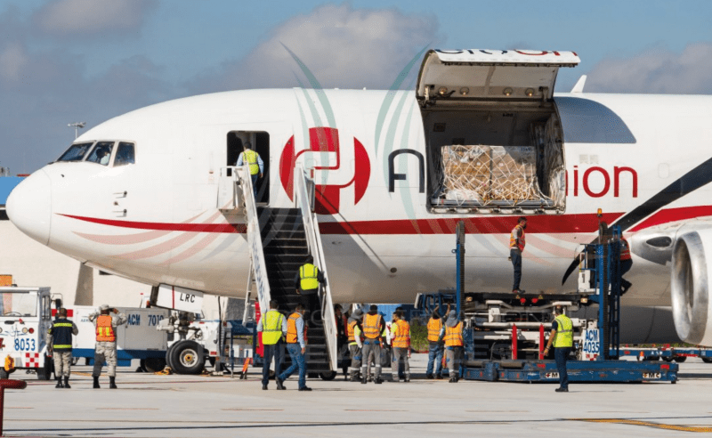 Inician operaciones de carga en el AIFA. Foto de Twitter AIFA
