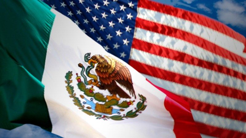 México y Estados Unidos bandera diálogo de alto nivel
