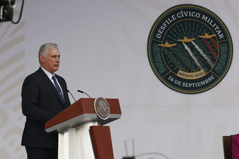 Miguel Díaz-Canel envía mensaje de solidaridad a México por sismo. Foto de EFE