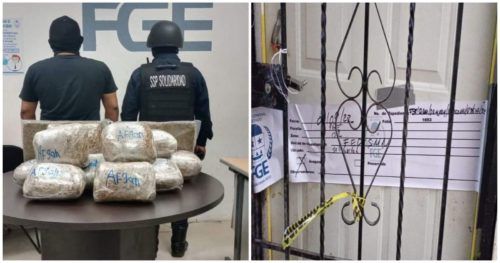 Aseguran 30 kilos de marihuana en cateo de vivienda en Villas del Sol