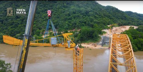 EN TABASCO || Avanza nuevo puente en Boca del Cerro para abrir paso al Tren Maya sobre río Usumacinta