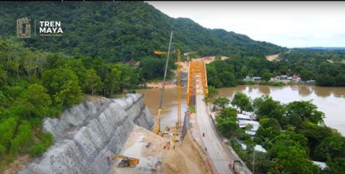 EN TABASCO || Avanza nuevo puente en Boca del Cerro para abrir paso al Tren Maya sobre río Usumacinta