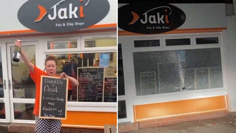 Vandalizan en Escocia negocio de mujer que celebró la muerte de Isabel II